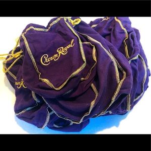 Bundle of 90 Crown Royal bags.